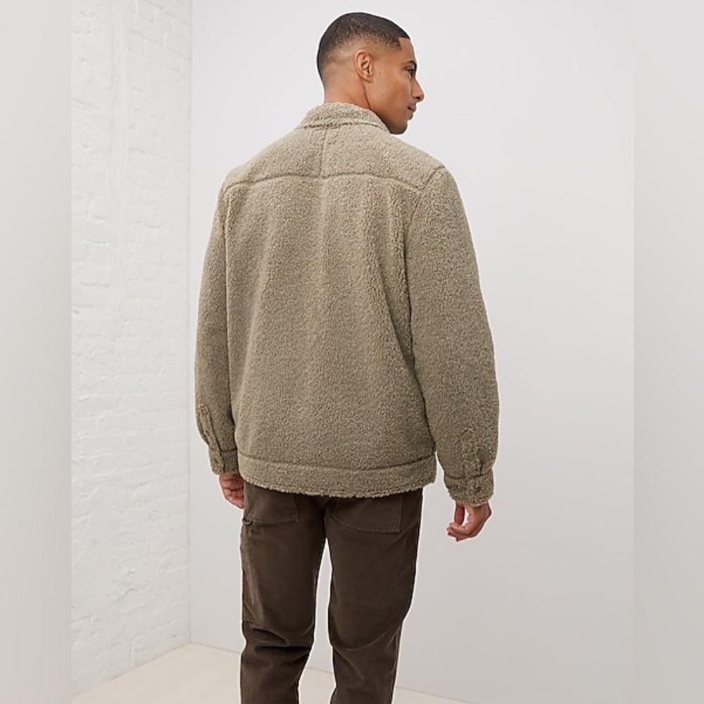 UpWest Brown Button Sherpa Coat NWT UW12 - Picture 4 of 7